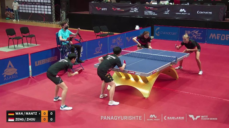 Chantal Mantz/wan Yuan Vs Zeng Jian/zhou Jingyi : Wd Semifinal : Wtt Feeder Panagyurishte 2022