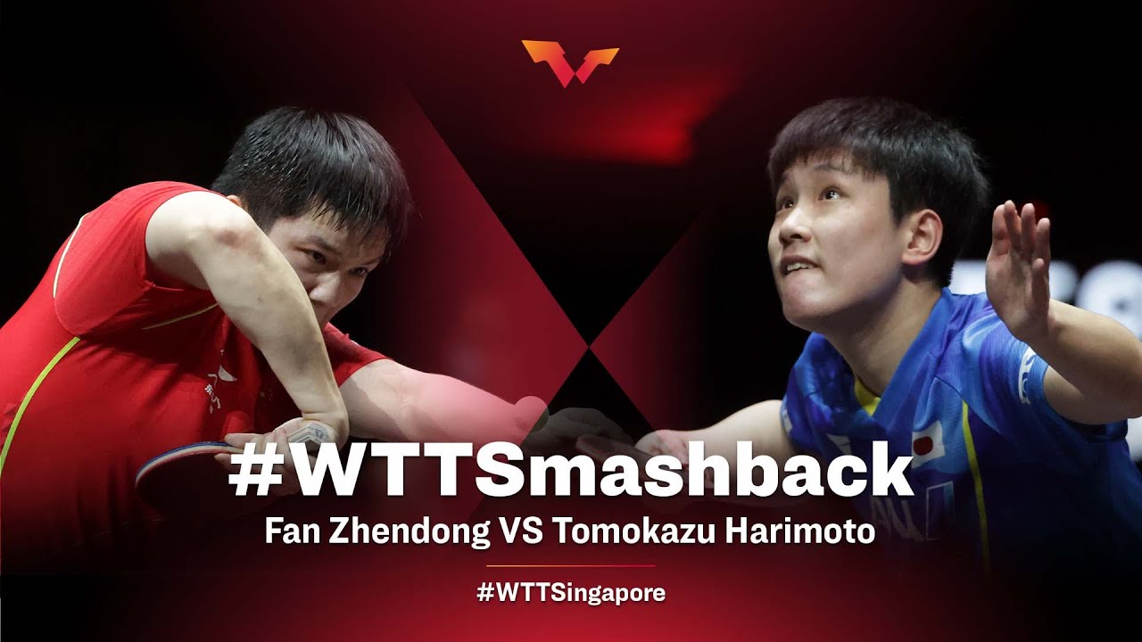 Fan Zhendong Vs Tomokazu Harimoto : Wtt Cup Finals Singapore Full Match Replay