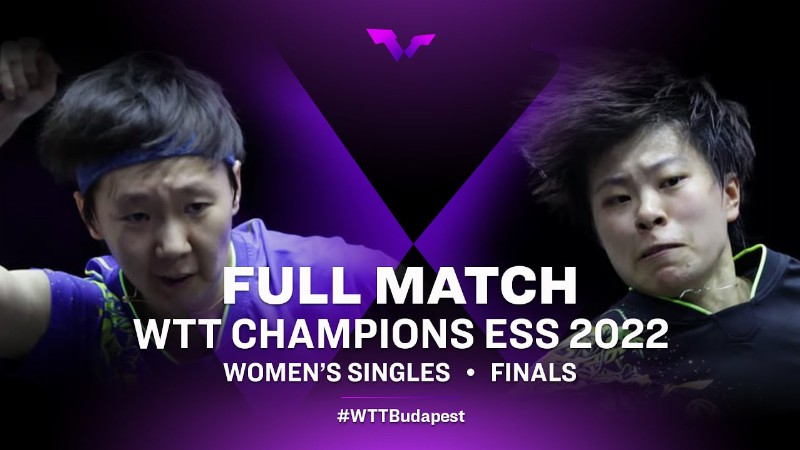 image 0 Full Match : Wang Manyu Vs Wang Yidi : Ws Final : Wtt Champions Ess 2022