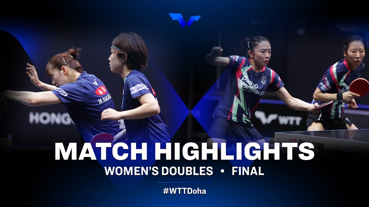 image 0 Jeon/yang Vs Nagasaki/ando : Wtt Star Contender Doha 2021 : Women's Doubles : Final