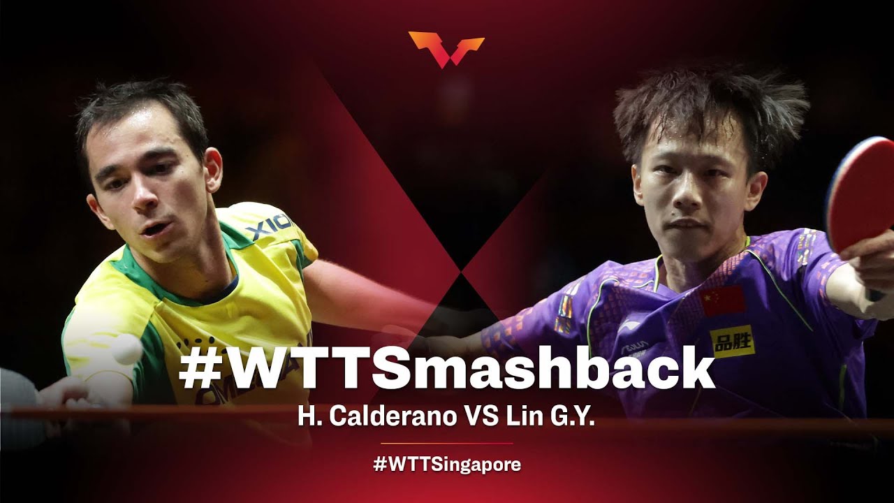image 0 Lin Gaoyuan Vs Hugo Calderano : Wtt Cup Finals Singapore Full Match Replay