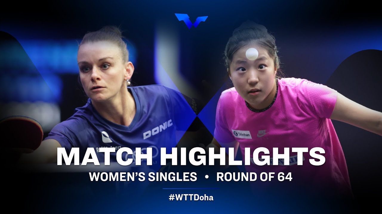 image 0 Sarah De Nutte Vs Shin Yubin : Wtt Star Contender Doha 2021 : Women's Singles : Round Of 64