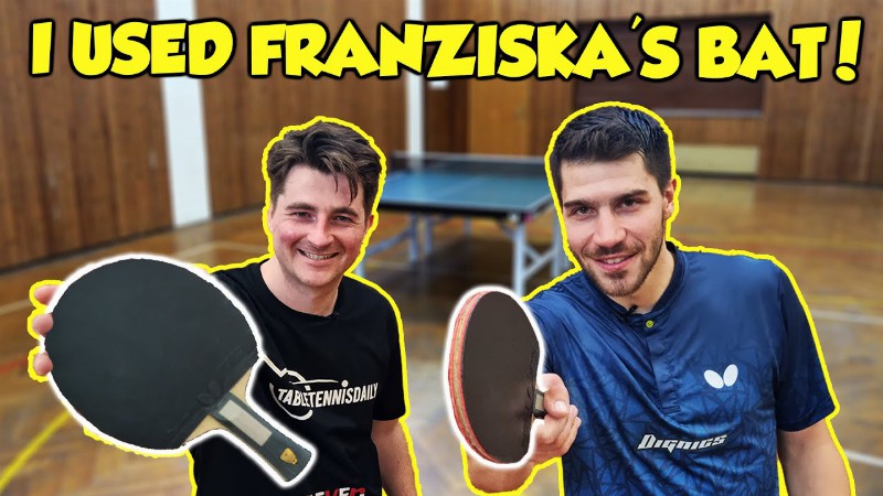 Testing Patrick Franziska's Table Tennis Bat!