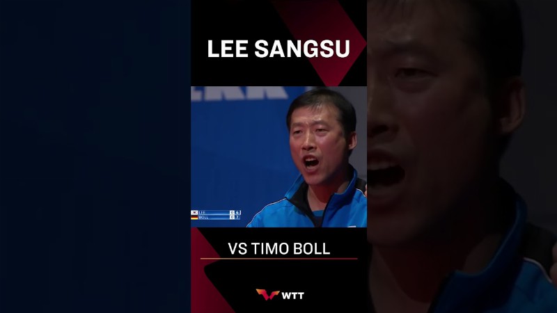 This Around The Net Point From Lee Sangsu Against Timo Boll Was Too Sweet 🎂⁠⁠