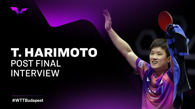 image 0 Tomokazu Harimoto Post Finals Interview : Wtt Champions Ess 2022