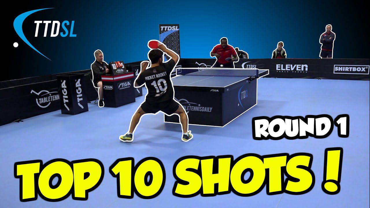 Top 10 Table Tennis Shots : Ttdsl 2021 : R1