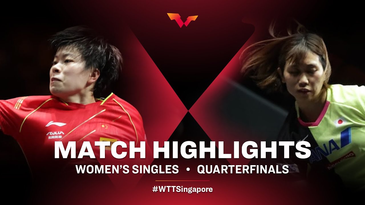 image 0 Wang Yidi Vs Hitomi Sato : Wtt Cup Finals Singpore 2021 : Ws : Qf